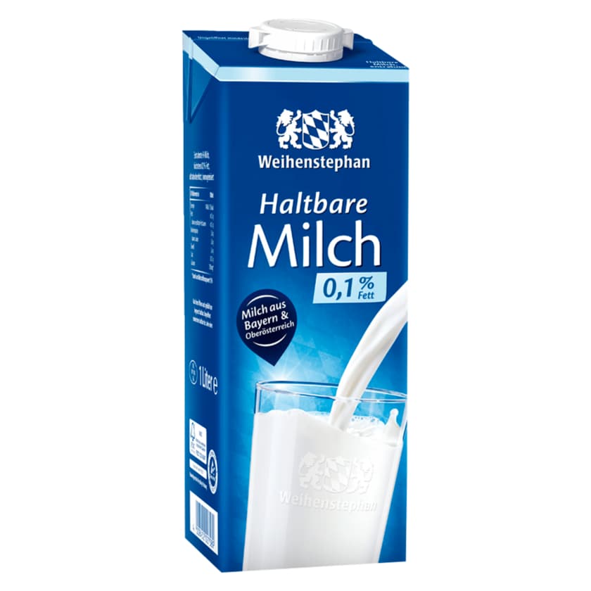 Weihenstephan Haltbare entrahmte Milch 0,1% 1l